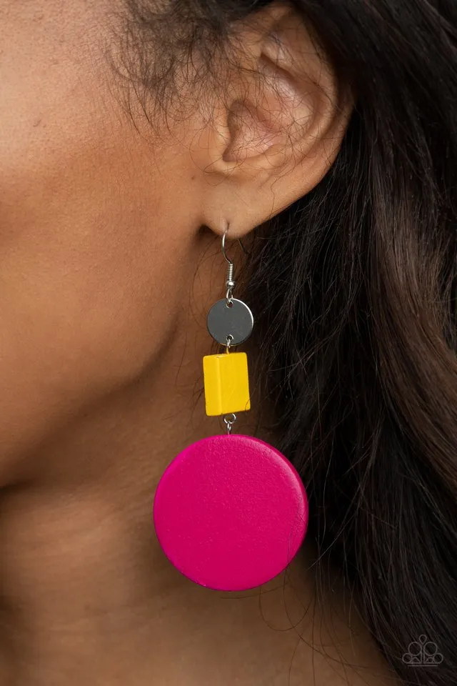 Paparazzi Earring ~ Modern Materials - Multi