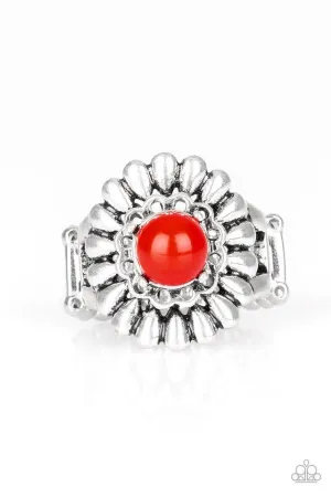 Paparazzi Ring ~ Poppy Pep - Red