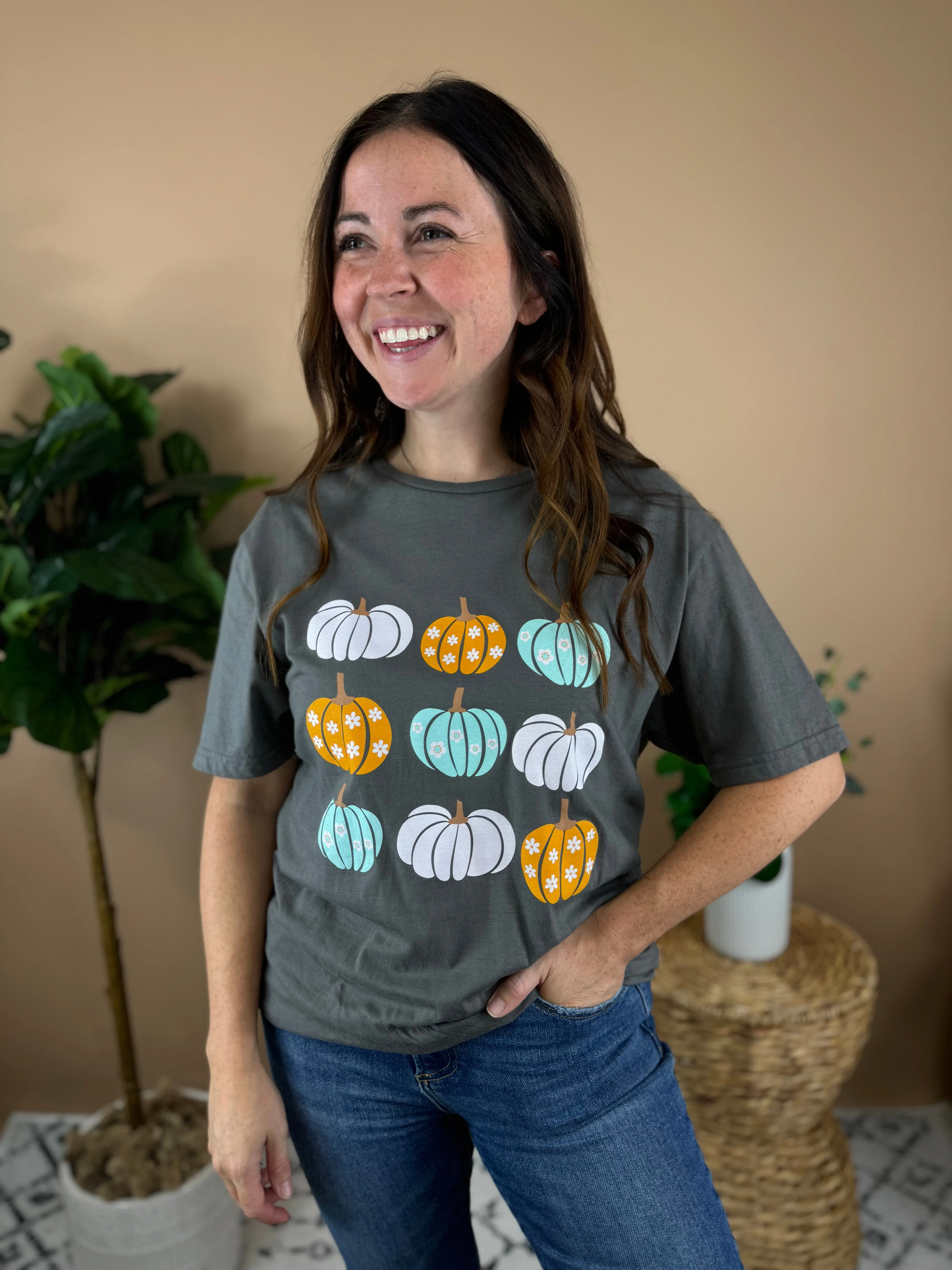 Pastel Pumpkins Graphic Tee