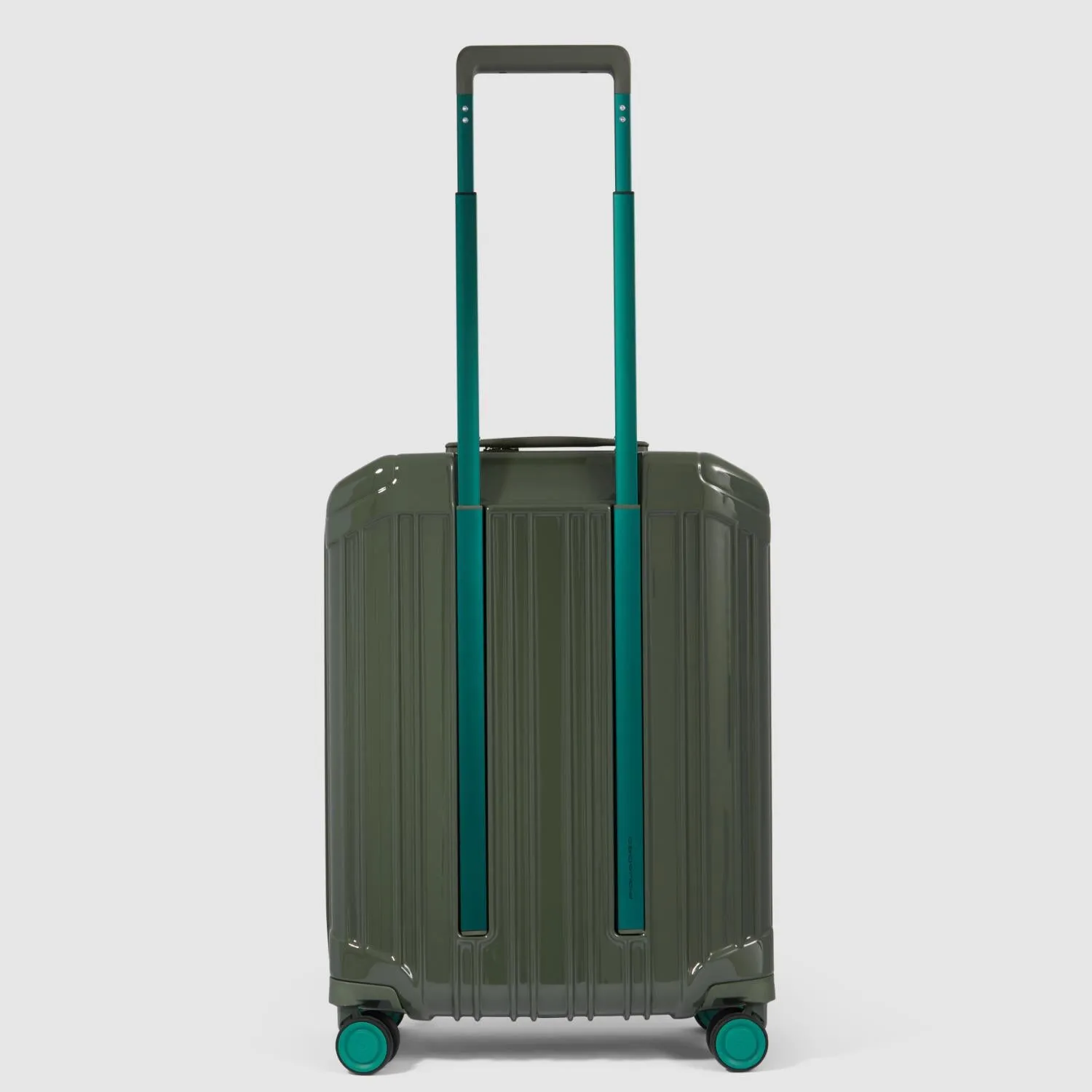 Piquadro Pq-Light Ultra Slim Spinner In Polycarbonate Green