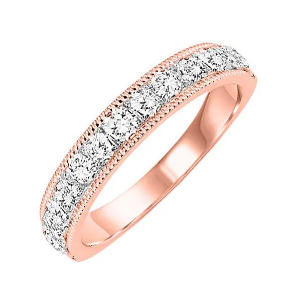 Platinum (PLAT 950) Diamond Sparkle Band Ring  - 1/4 ctw