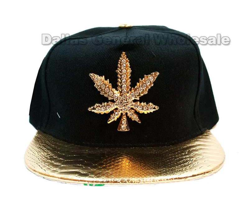 "Marijuana" Flat Bill Snap Back Caps Wholesale