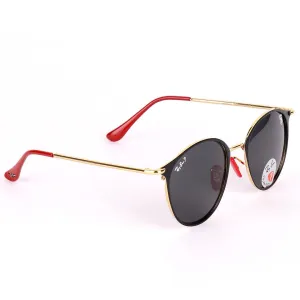 Ray-Ban Ferrari Designed Red And Gold Metal With Polarized Lens Sunglasses