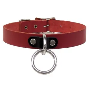 Red/Black Halter Ring Collar