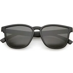 Retro Modern Horned Rim Flat Lens Sunglasses C753