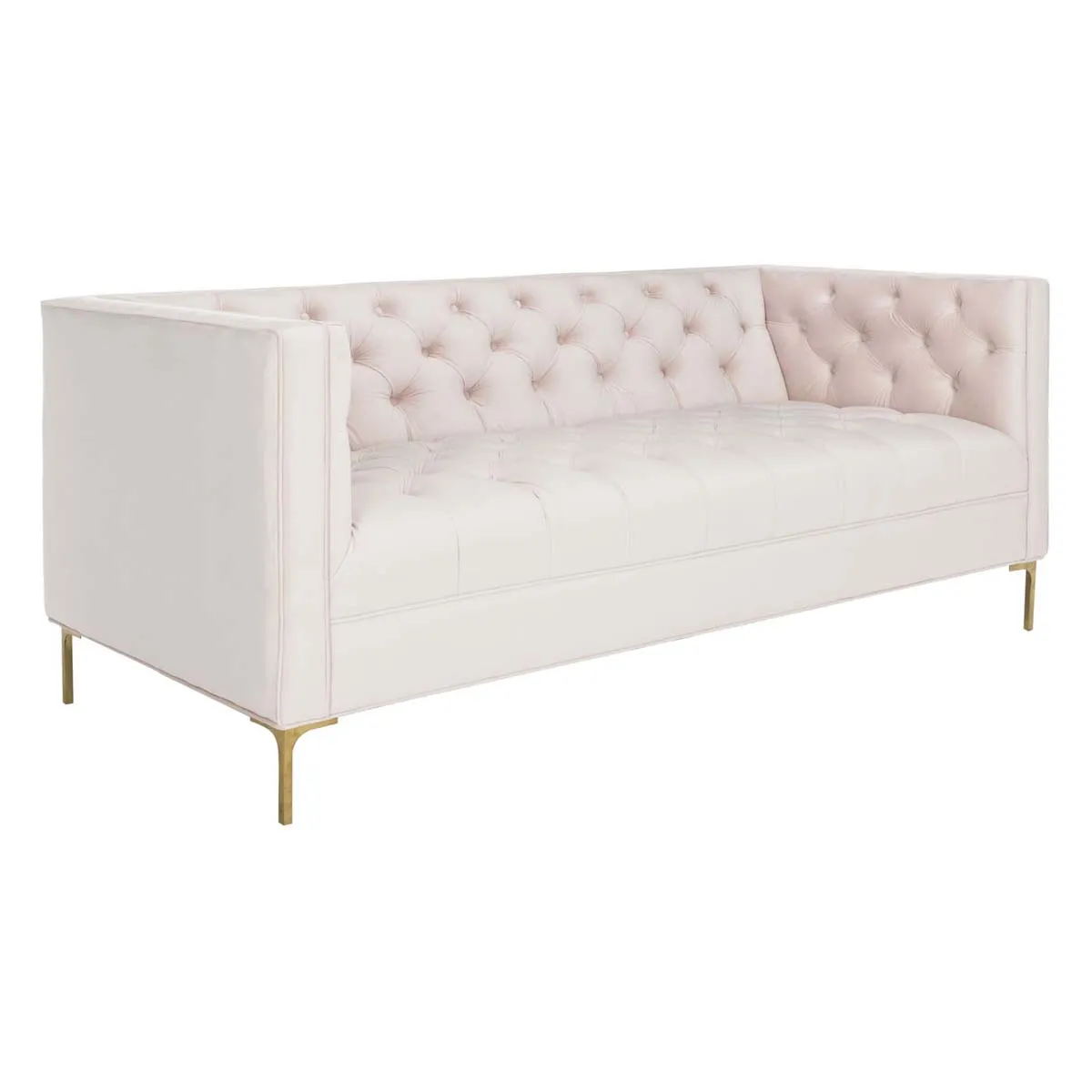 Safavieh Couture Vydia Velvet Tufted Sofa, SFA1002