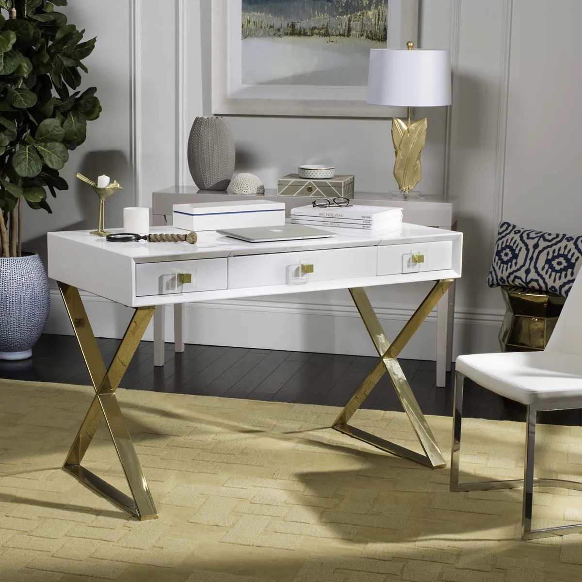 Safavieh Couture Yesenia Lacquer Desk, SFV3529