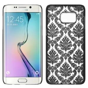 Samsung Galaxy S7 Damask Vintage Case, Ultra Slim Case Cover for Galaxy S7 - Black