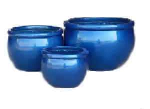 Shiny Blue Pots-Large