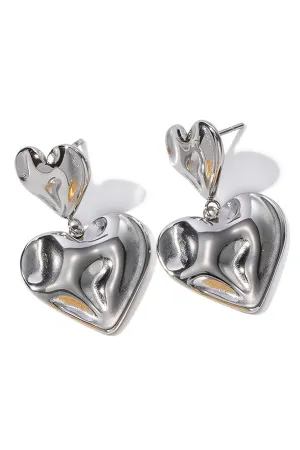 Simple And Elegant Heart Earrings