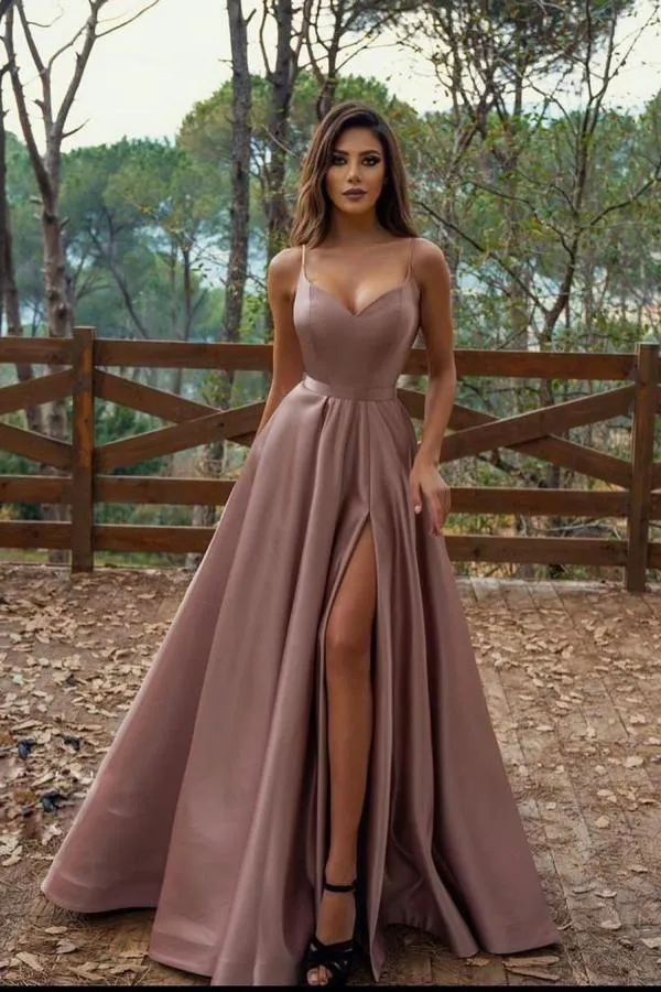 Simple long evening dresses