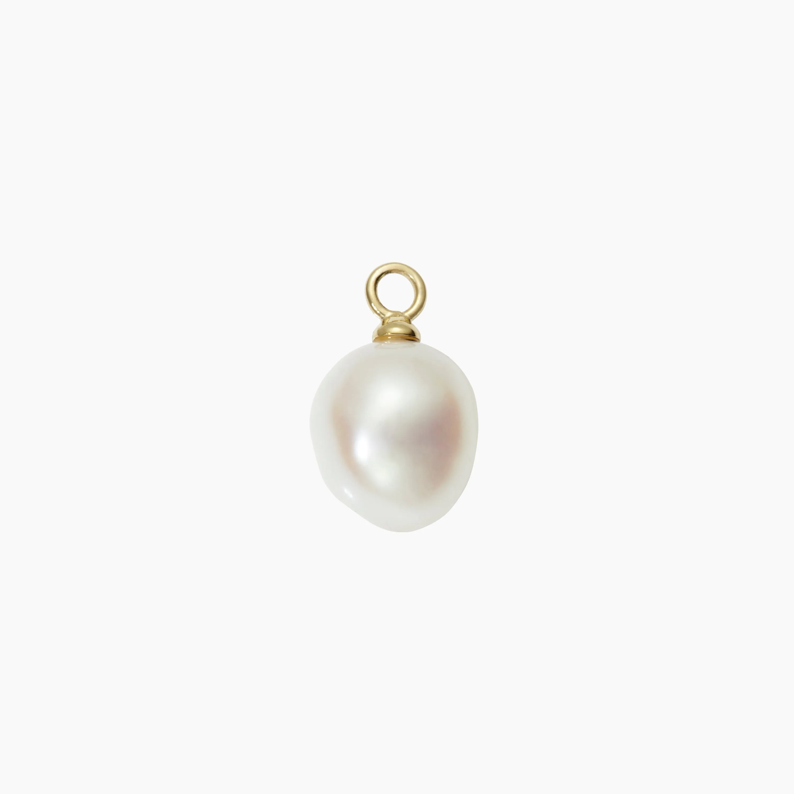 Simple Pearl Hoop Charm