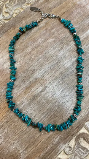 Simple Turquoise Choker Necklace