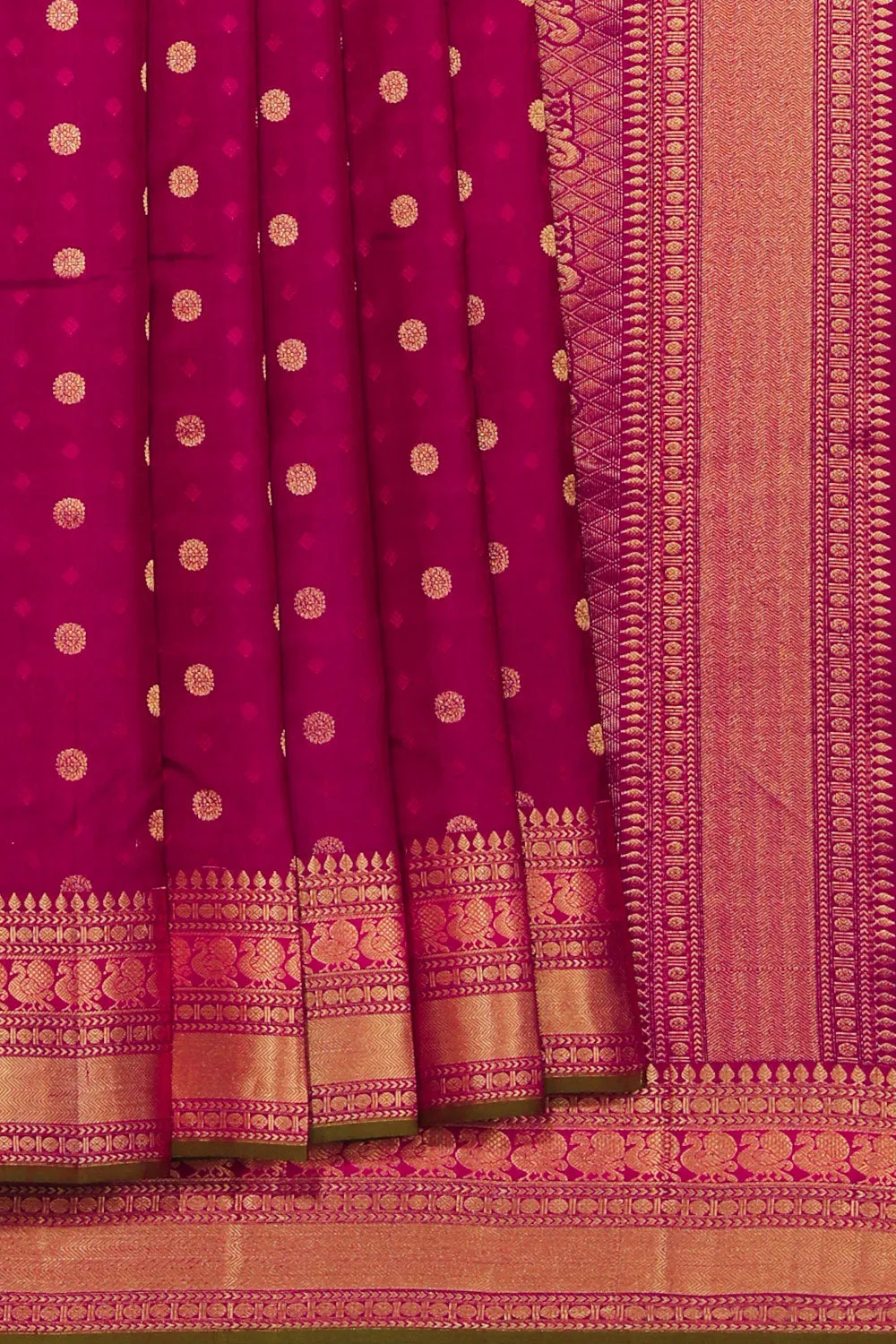 Simple Yet Elegant Silk Plum-Pink Saree