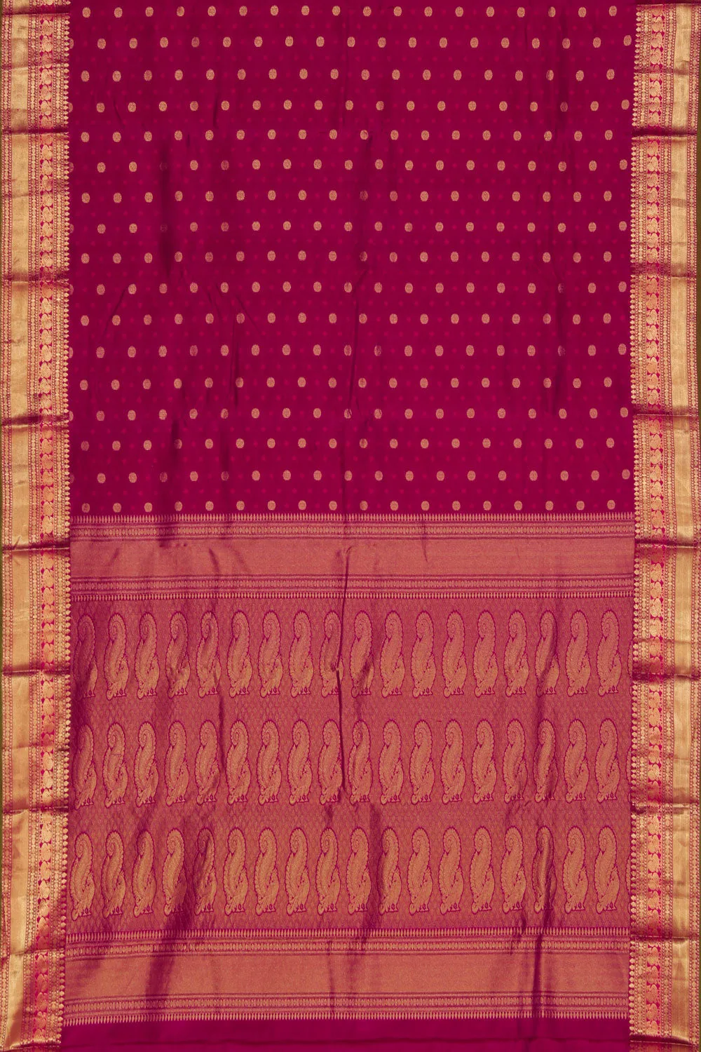 Simple Yet Elegant Silk Plum-Pink Saree