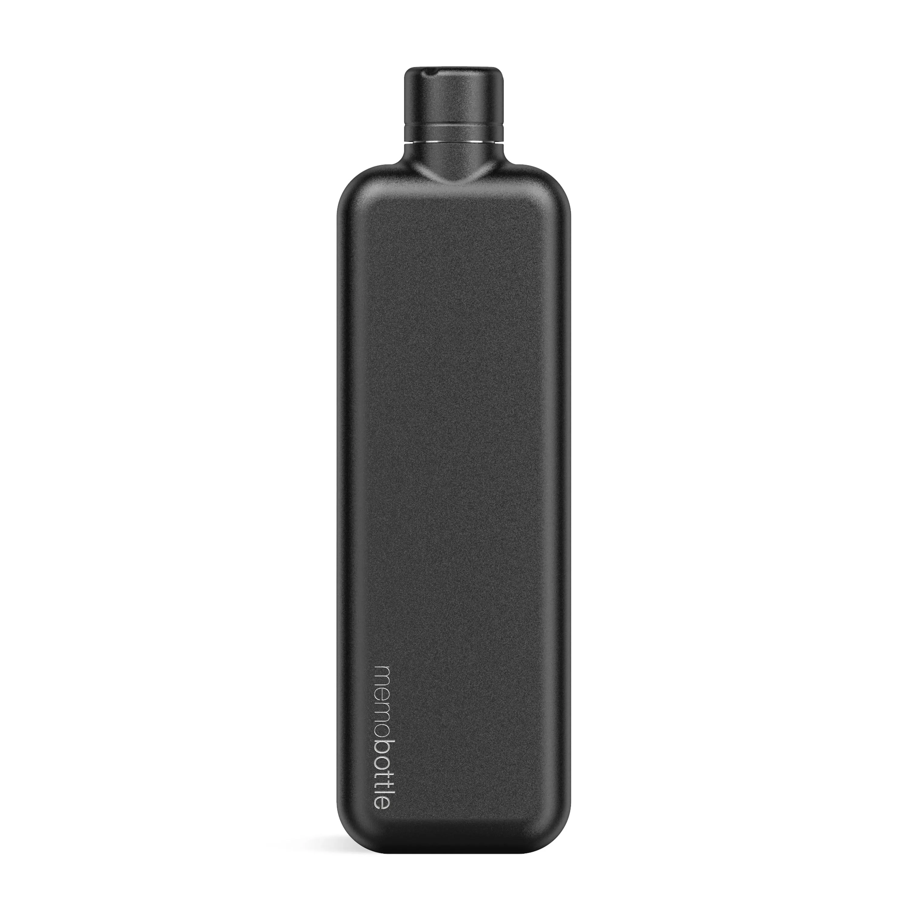 Slim memobottle (Stainless Steel) – Black