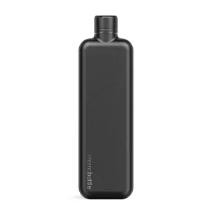 Slim memobottle (Stainless Steel) – Black