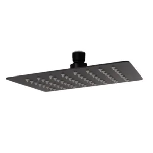 Square Matt Black Shower Head