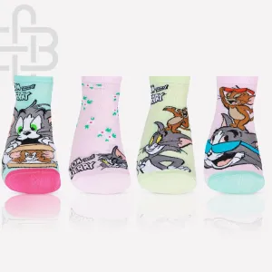 Tom & Jerry  Fashion Cotton Socks For Women -Pack Of 4