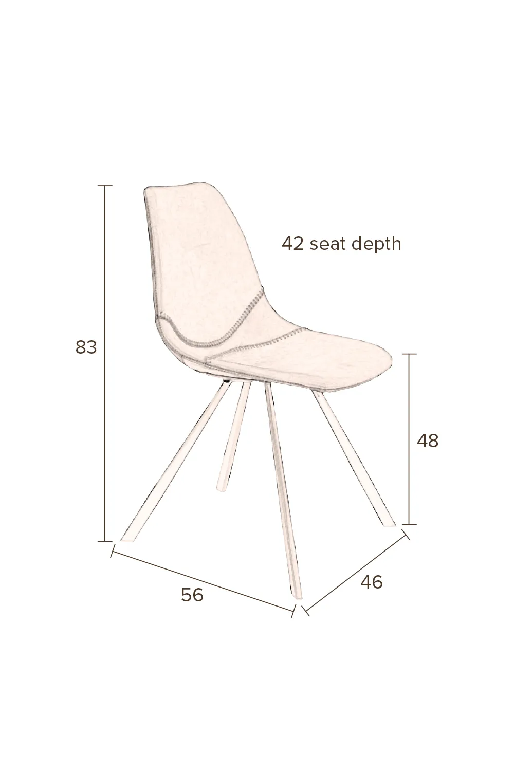 Velvet Upholstered Dining Chairs (2) | Dutchbone Franky