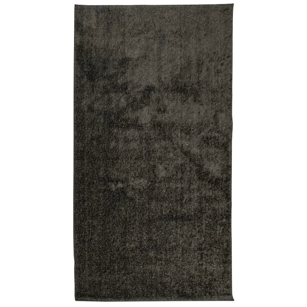 vidaXL Rug ISTAN High Pile Shiny Look Anthracite 80x150 cm - Soft & Stylish Home Decor