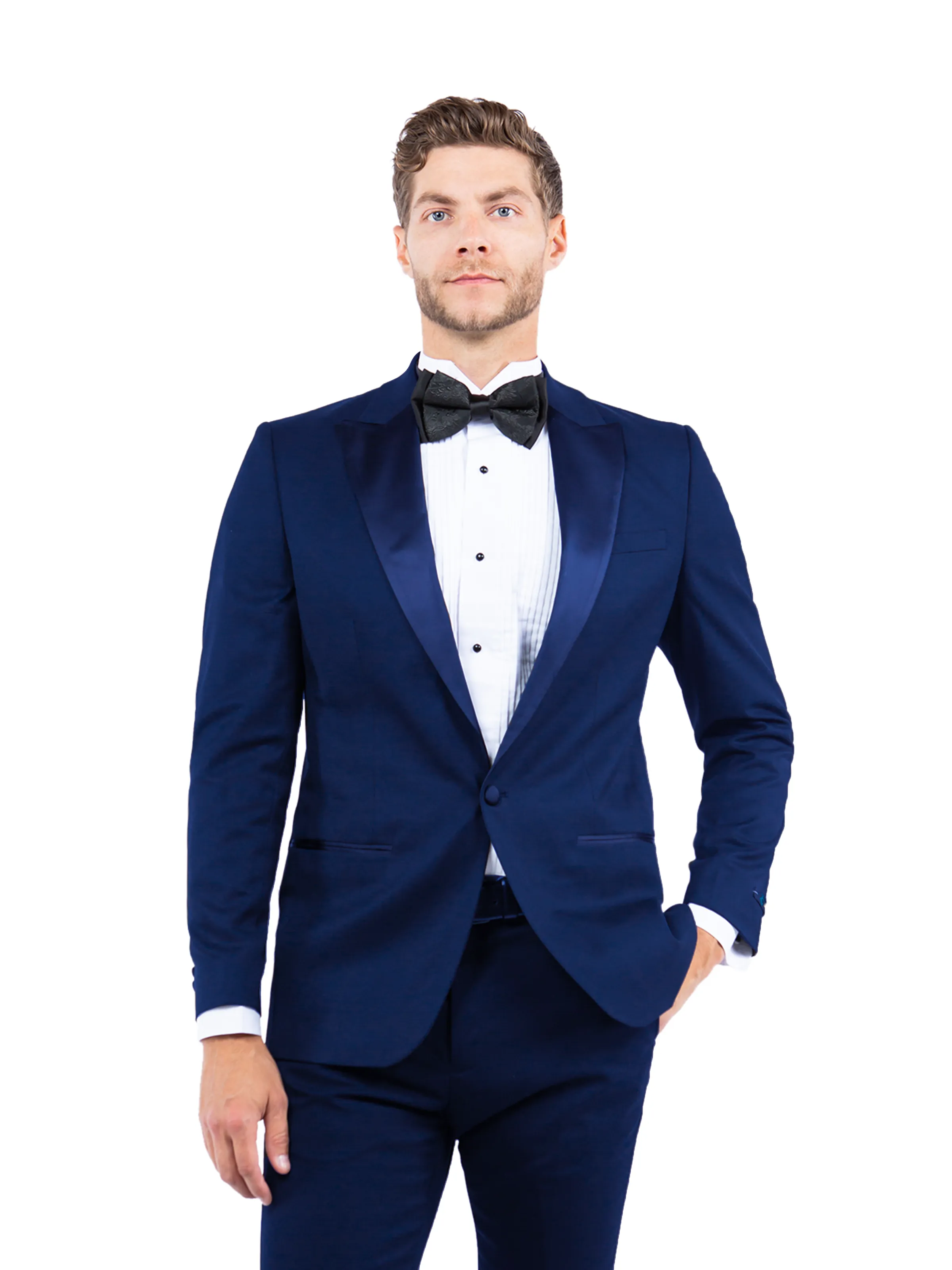 Zegarie Slim Fit Tuxedo Separates Jacket, Navy w/ Satin Lapel